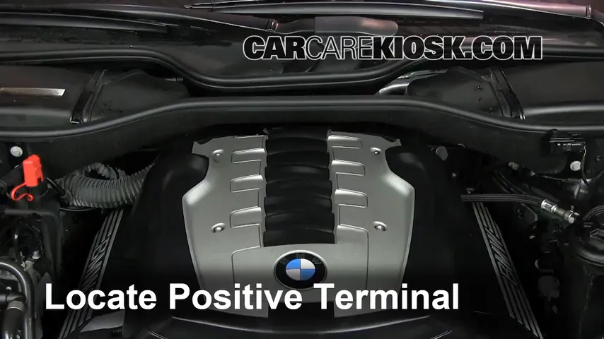 2007 BMW 750Li 4.8L V8 Battery Jumpstart